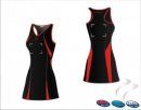 Bio Tec Black Red Women's Netball Dress